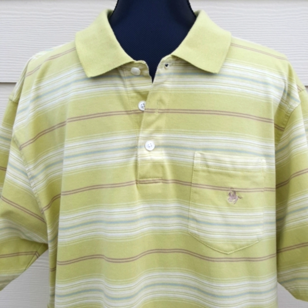 VTG 90s Polo KNIGHTS OF ROUND TABLE Striped Golf Shirt (XXL)